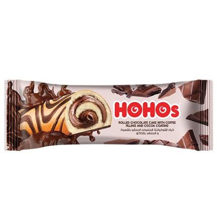 Hohos Chocolate Rolled Cake with coffee