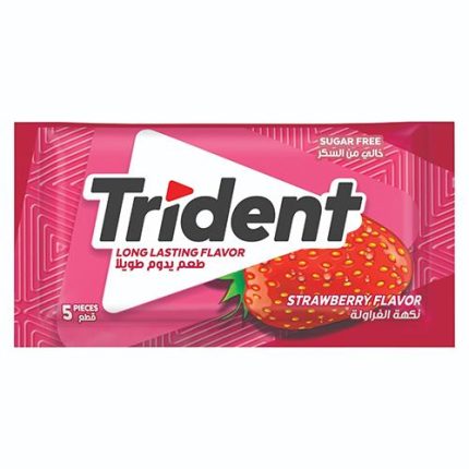 Trident Strawberry Flavor Chewing Gum - 5 Count