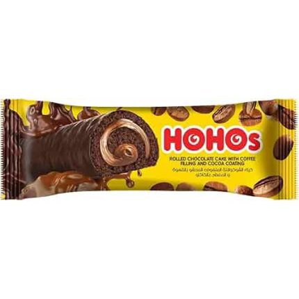 Hohos Chocolate Rolled Cake with coffee